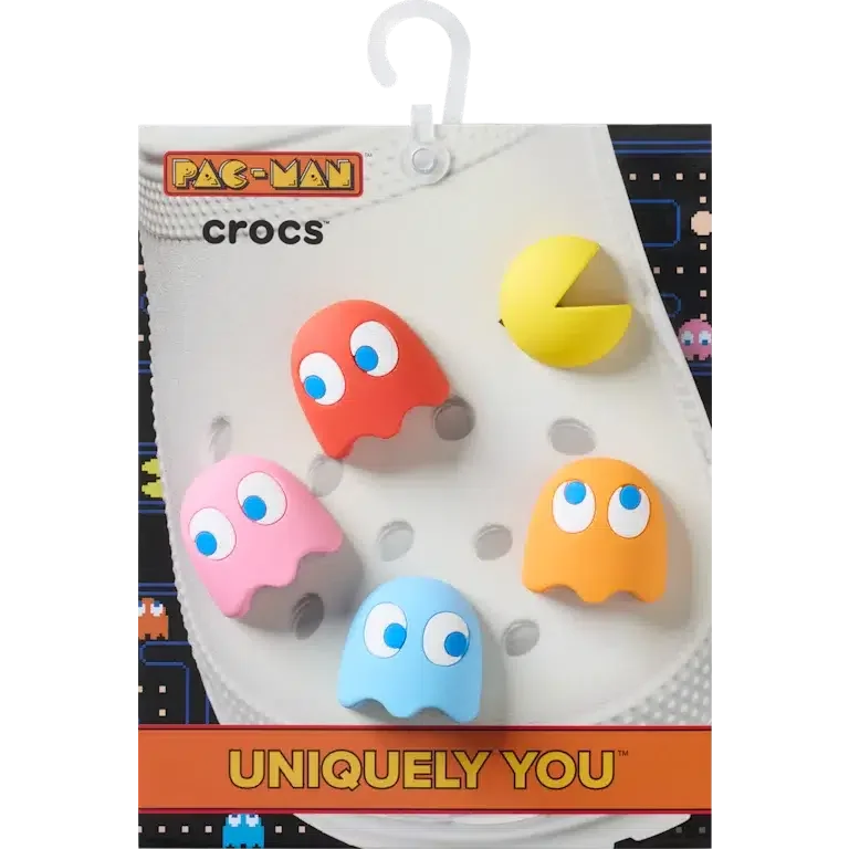 Przypinki Jibbitz™ Pacman II – zestaw 5 sztuk Przypinki Jibbitz™ Pacman II – zestaw 5 sztuk