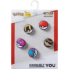 Przypinki Jibbitz™ „Poke Ball” – zestaw 5 sztuk