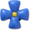 Przypinki Jibbitz „Puffy Blue Flower”