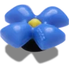 Przypinki Jibbitz „Puffy Blue Flower”