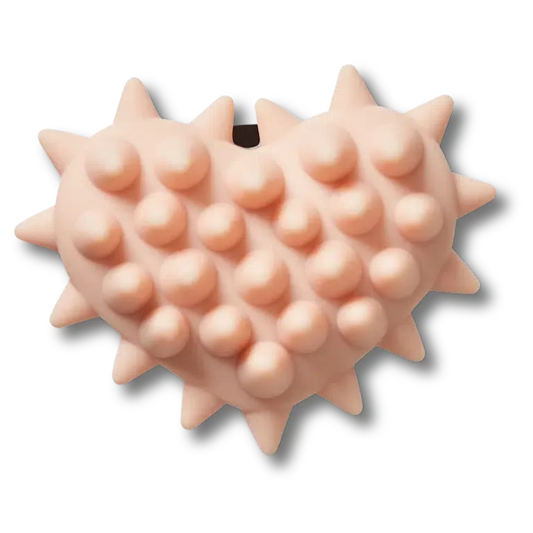 Przypinki Jibbitz Spike w kolorze jasnoróżowego serca Przypinki Jibbitz Spike w kolorze jasnoróżowego serca