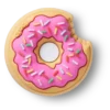 Przypinki Jibbitz „Sprinkle Donut Bite”