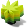 Przypinki Jibbitz™ „Stacked Hemp Leaf”