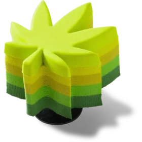 Przypinki Jibbitz™ „Stacked Hemp Leaf”