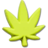 Przypinki Jibbitz™ „Stacked Hemp Leaf”