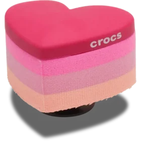 Przypinki Jibbitz „Stacked Pink Heart”