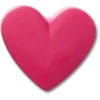 Przypinki Jibbitz „Stacked Pink Heart”