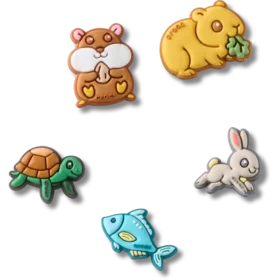 Przypinki Jibbitz™ Super Pets – zestaw 5 sztuk