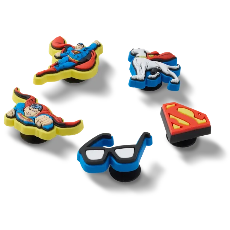 Przypinki Jibbitz™ „Superman” (5 szt.) Przypinki Jibbitz™ „Superman” (5 szt.)