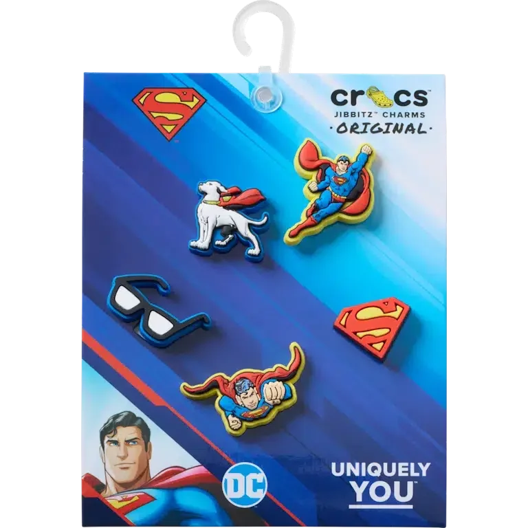Przypinki Jibbitz™ „Superman” (5 szt.) Przypinki Jibbitz™ „Superman” (5 szt.)