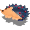 Przypinki Jibbitz™ z jeżem z imitacji skóry