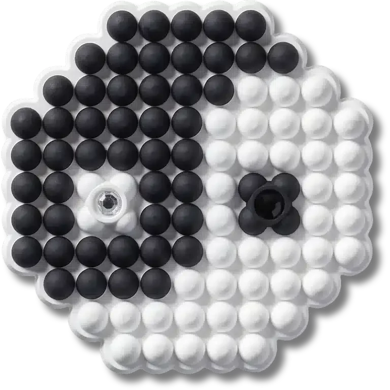 Przypinki Jibbitz™ z koralików „Yin i Yang” Przypinki Jibbitz™ z koralików „Yin i Yang”