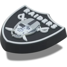 Przypinki Jibbitz™ z logo drużyny NFL Las Vegas Raiders