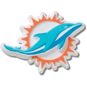 Przypinki Jibbitz™ z logo drużyny NFL Miami Dolphins