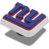 Przypinki Jibbitz™ z logo drużyny NFL New York Giants
