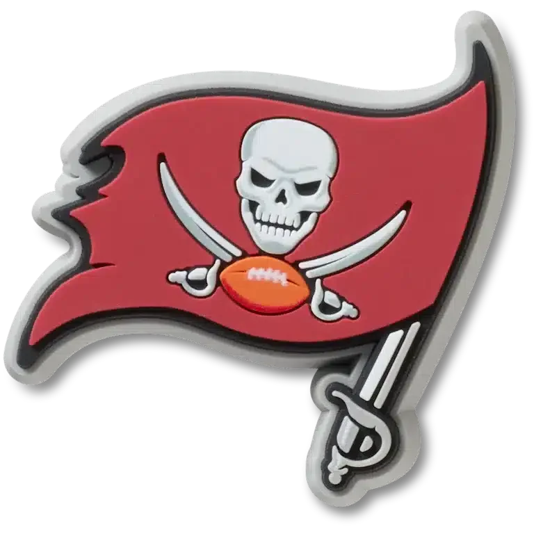 Przypinki Jibbitz™ z logo drużyny NFL Tampa Bay Buccaneers Przypinki Jibbitz™ z logo drużyny NFL Tampa Bay Buccaneers