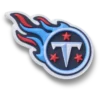 Przypinki Jibbitz™ z logo drużyny NFL Tennessee Titans