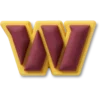 Przypinki Jibbitz™ z logo drużyny NFL Washington Commanders