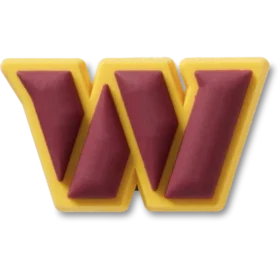 Przypinki Jibbitz™ z logo drużyny NFL Washington Commanders