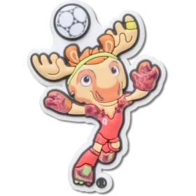 Przypinki Jibbitz™ z maskotką Mistrzostw Świata FIFA w Kanadzie
