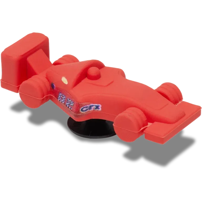Przypinki Jibbitz™ z motywem czerwonego samochodu wyścigowego 3D Przypinki Jibbitz™ z motywem czerwonego samochodu wyścigowego 3D