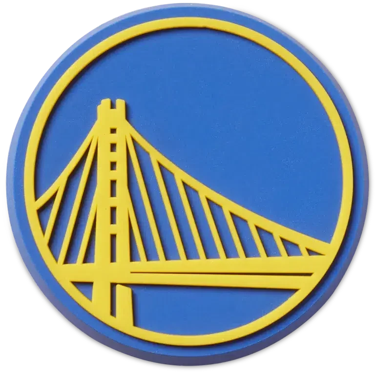 Przypinki Jibbitz™ z motywem drużyny NBA Golden State Warriors Przypinki Jibbitz™ z motywem drużyny NBA Golden State Warriors