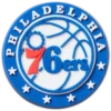 Przypinki Jibbitz™ z motywem drużyny NBA Philadelphia 76ers