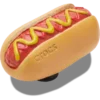 Przypinki Jibbitz™ z motywem hot doga w musztardzie Przypinki Jibbitz™ z motywem hot doga w musztardzie