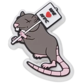 Przypinki Jibbitz™ z motywem „Nyc Rats Run the City”