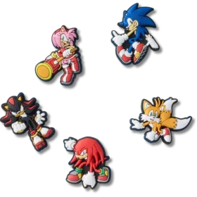 Przypinki Jibbitz™ z motywem Sonic the Hedgehog (pakiet 5 szt.)