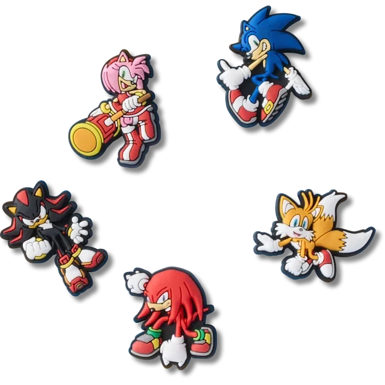 Przypinki Jibbitz™ z motywem Sonic the Hedgehog (pakiet 5 szt.) Przypinki Jibbitz™ z motywem Sonic the Hedgehog (pakiet 5 szt.)
