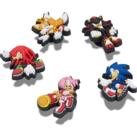 Przypinki Jibbitz™ z motywem Sonic the Hedgehog (pakiet 5 szt.)