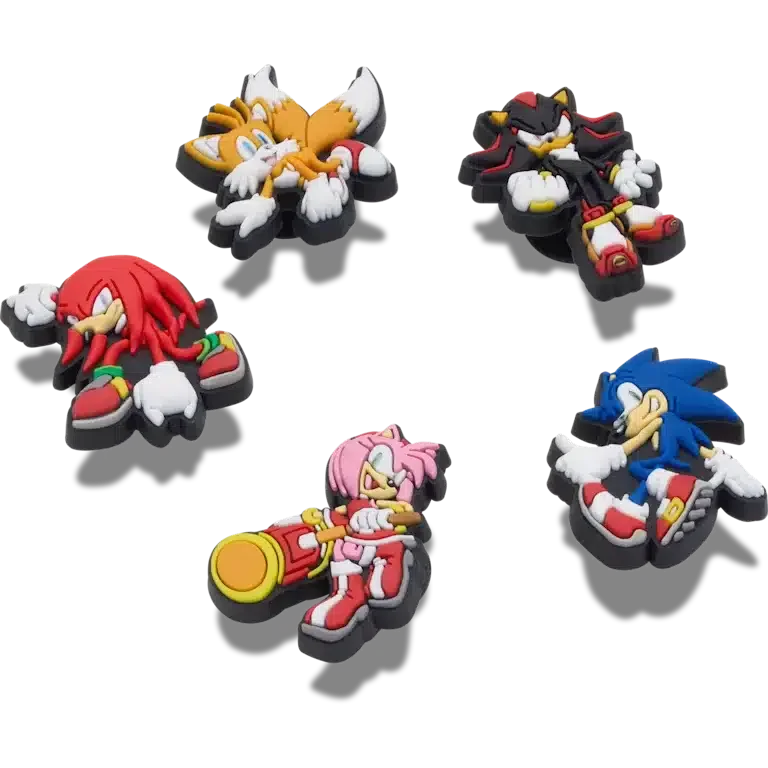 Przypinki Jibbitz™ z motywem Sonic the Hedgehog (pakiet 5 szt.) Przypinki Jibbitz™ z motywem Sonic the Hedgehog (pakiet 5 szt.)