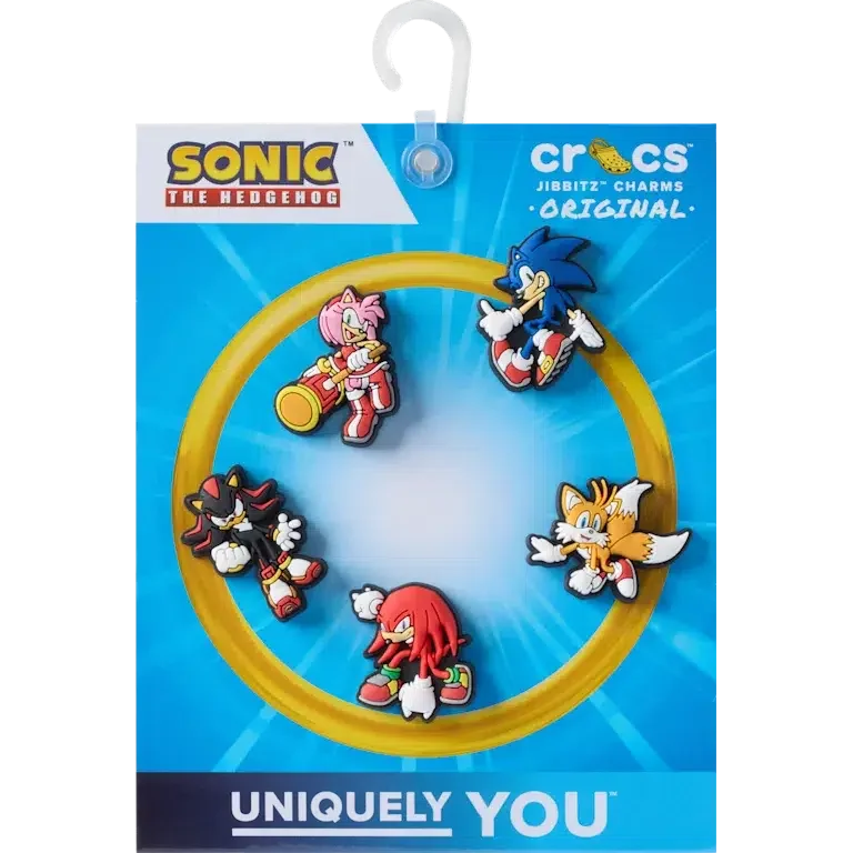 Przypinki Jibbitz™ z motywem Sonic the Hedgehog (pakiet 5 szt.) Przypinki Jibbitz™ z motywem Sonic the Hedgehog (pakiet 5 szt.)