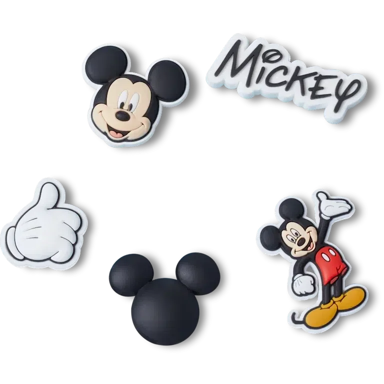 Przypinki Jibbitz™ z Myszką Miki – zestaw 5 sztuk Przypinki Jibbitz™ z Myszką Miki – zestaw 5 sztuk