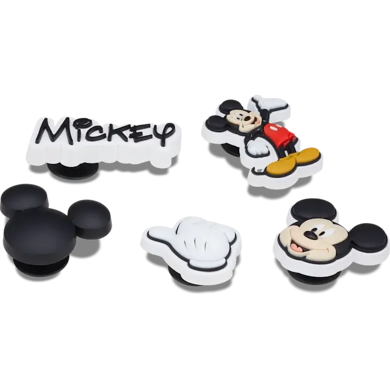 Przypinki Jibbitz™ z Myszką Miki – zestaw 5 sztuk Przypinki Jibbitz™ z Myszką Miki – zestaw 5 sztuk