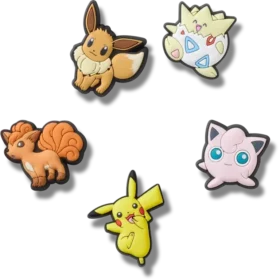 Przypinki Jibbitz™ z postaciami z Pokemonów (zestaw 5 szt.)