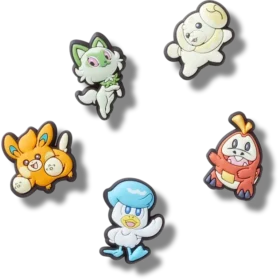 Przypinki Jibbitz™ z serii Pokémon Paldea – zestaw 5 sztuk