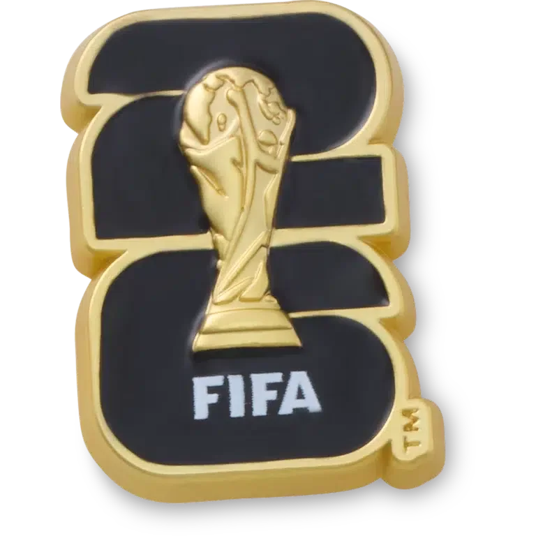Przypinki Jibbitz™ z trofeum Mistrzostw Świata FIFA 2026 Przypinki Jibbitz™ z trofeum Mistrzostw Świata FIFA 2026