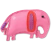 Przypinki Jibbitz™ ze sztucznej skóry w kształcie słonia