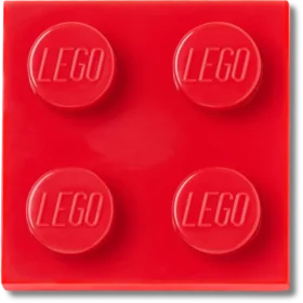 Przypinki Lego® Jibbitz™ – czerwona płytka 2×2