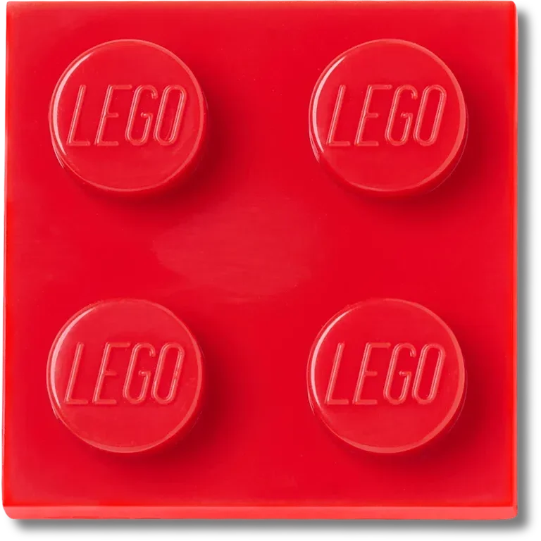 Przypinki Lego® Jibbitz™ – czerwona płytka 2×2 Przypinki Lego® Jibbitz™ – czerwona płytka 2×2
