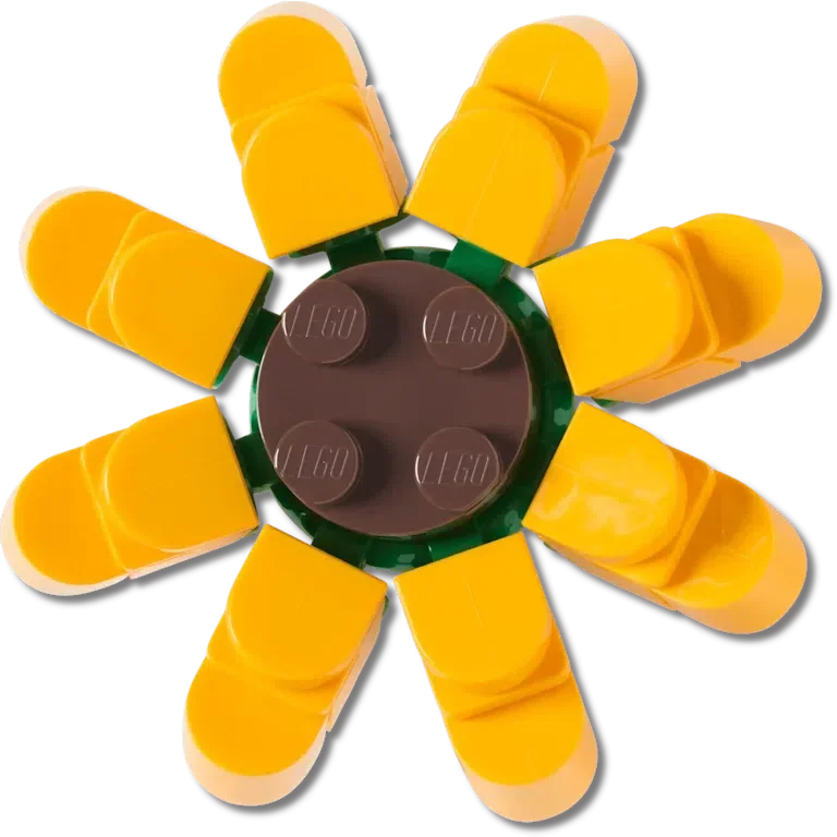 Przypinki Lego® Jibbitz™ w kształcie słonecznika Przypinki Lego® Jibbitz™ w kształcie słonecznika