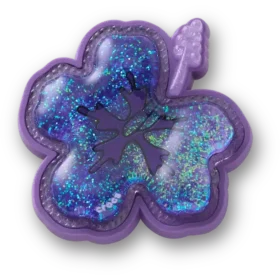 Przypinki Squish Purple Hibiscus Jibbitz™