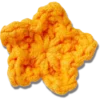 Ręcznie wykonane szydełkowe przypinki Jibbitz™ w kształcie pomarańczowej gwiazdy Ręcznie wykonane szydełkowe przypinki Jibbitz™ w kształcie pomarańczowej gwiazdy