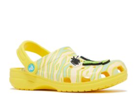 Ron English x Classic Clog Kids „Party Animals – Zebra Lemon”