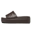 Sandały Brooklyn Croco Shine Slide „Espresso”