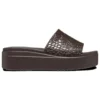 Sandały Brooklyn Croco Shine Slide „Espresso”
