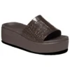 Sandały Brooklyn Croco Shine Slide „Espresso”