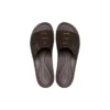 Sandały Brooklyn Croco Shine Slide „Espresso”